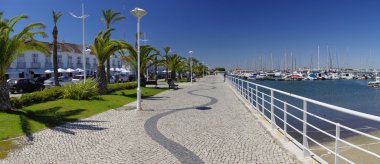 Promenade vila real de Santo antonio. Portekiz sınır kasabası.