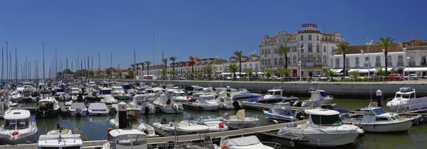 Marina w vila real de santo antonio. granicy miasta w Portugalii Obrazek Stockowy