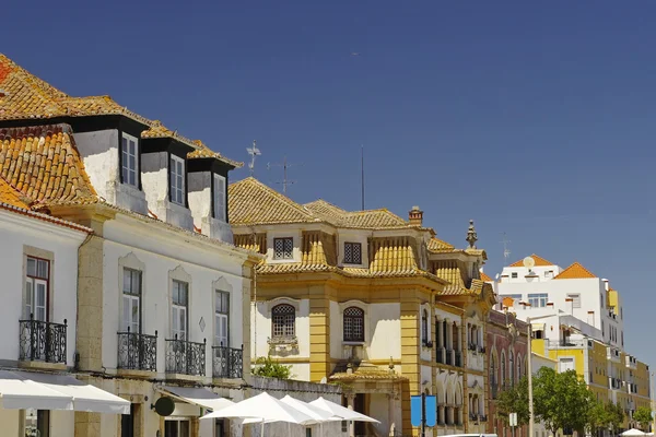 Tenement houses in Vila Real de Santo Antonio — Stock Photo, Image