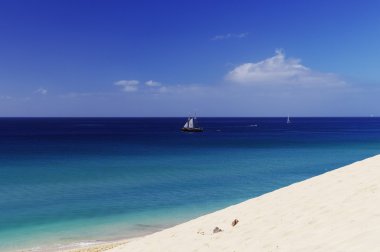 Yarın jable, fuerteventura (İspanya içinde eski yelkenli gemi) 