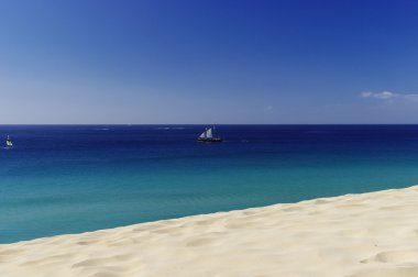 Yarın jable, fuerteventura (İspanya içinde eski yelkenli gemi)
