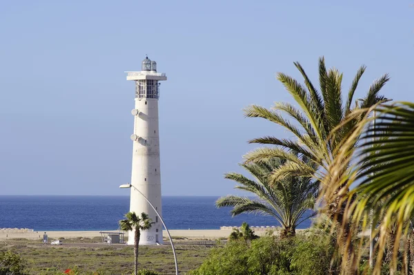 Maják, jandia morro jable, fuertaventura — Stock fotografie