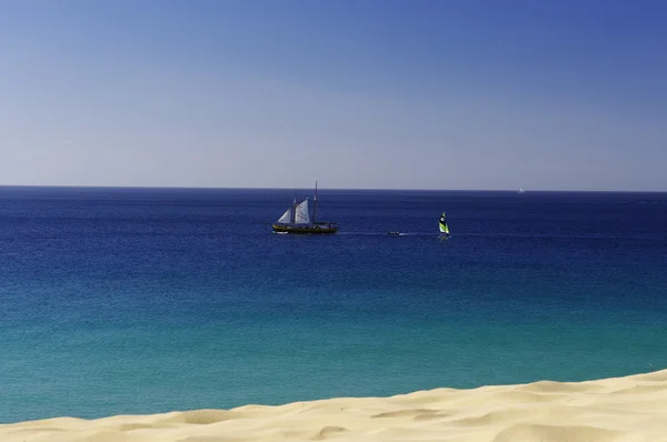 Le vieux voilier à Morro Jable, Fuerteventura (Espagne) ) — Photo