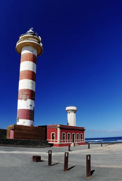 El cotilla maják, fuerteventura, Kanárské, Španělsko — Stock fotografie