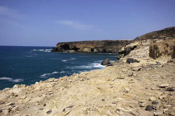 Cliff pobřeží v ajuy - fuerteventura — Stock fotografie