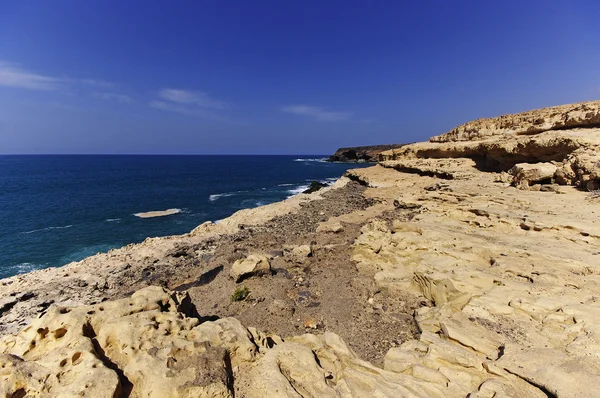 Cliff coast at Ajuy - Fuerteventura — Stock Photo, Image