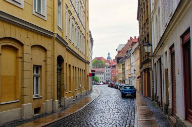 The typical buildings in Goerlitz center, Germany clipart