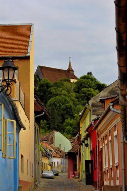 Sighisoara - vlad tepes-Drakula doğduğu şehir. Transilvanya, Romanya