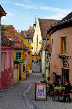 Sighisoara - vlad tepes-Drakula doğduğu şehir. Transilvanya, Romanya