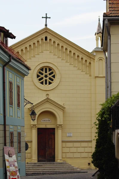 Sighisoara - die Stadt, in der vlad tepes-draculea geboren wurde. Transsilvanien, Rumänien — Stockfoto