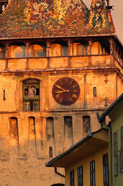 Sighisoara - die Stadt, in der vlad tepes-draculea geboren wurde. Transsilvanien, Rumänien — Stockfoto