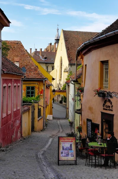 Sighisoara - miasto, w którym urodził się vlad tepes-draculea. Transylwania, Rumunia — Zdjęcie stockowe