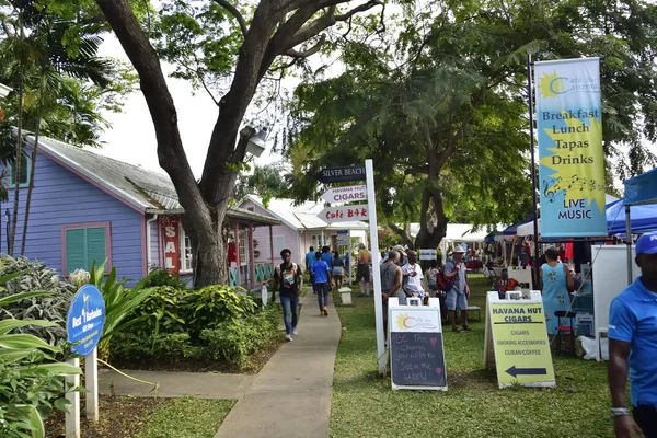 Holetown Barbados Lutego 2020 Targ Holetown Który Słynie Sztuki Rzemiosła — Zdjęcie stockowe