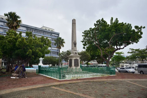 Bridgetown Barbados Febbraio 2020 Piazza Nazionale Degli Eroi Uno Dei — Foto Stock