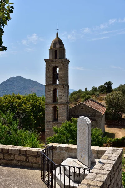 Santa Maria Corsica Francie Srpna 2020 Kostel Santa Maria Figaniedda — Stock fotografie