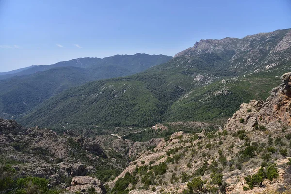 Veduta Del Passo Col Siu Corse Sud Corsica Francia — Foto Stock