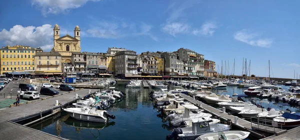 Bastia Corsica France August 2020 Main Marina Church John Baptist — 스톡 사진