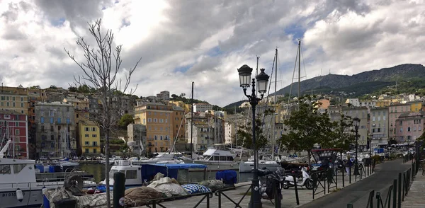 Bastia Corsica France Серпня 2020 Причал Порту Центрі Бастії Корсика — стокове фото