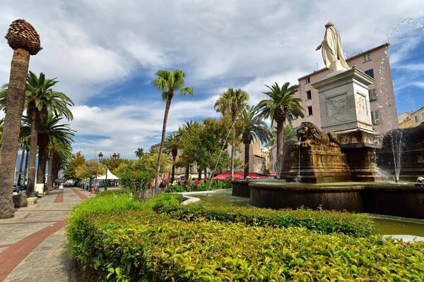 Ajaccio Córcega Francia Agosto 2020 Estatua Napoleón Bonaparte Plaza Foch — Foto de Stock