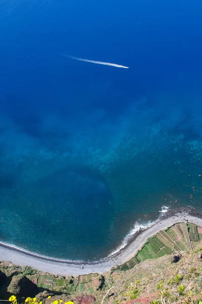 Uitzicht vanaf Kaap girao, eiland madeira — Stockfoto