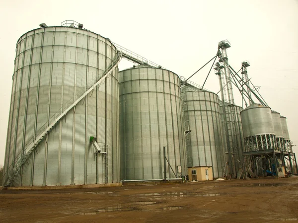 Industriële silo 's — Stockfoto