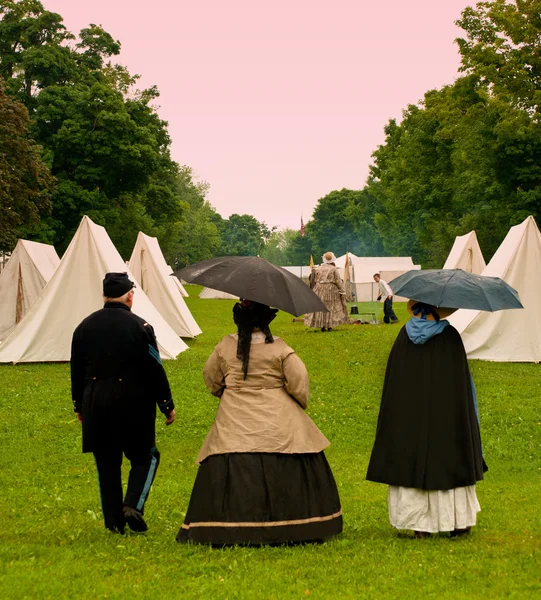 Inbördeskriget camp — Stockfoto