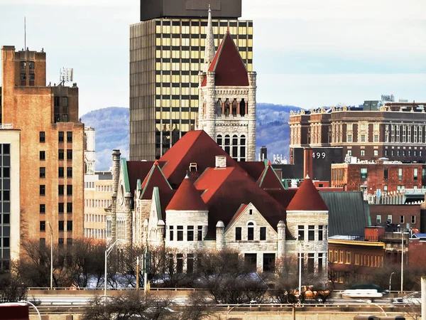 Syracuse New York Verenigde Staten April 2022 Uitzicht Het Stadhuis — Stockfoto