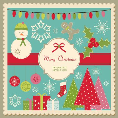 sevimli Noel kartı