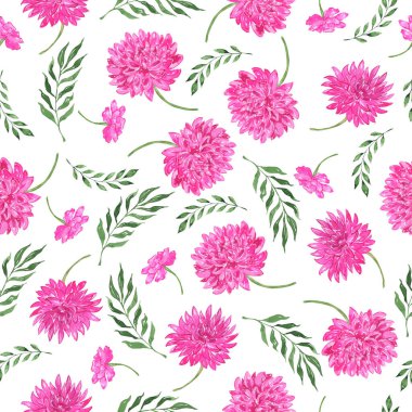 suluboya çiçekler ve bitkiler