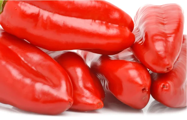 Fresh red bell peppers — Stock Photo, Image