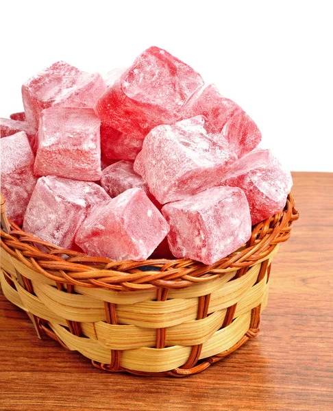 Turkish sweet delights in the basket — Stock Photo, Image