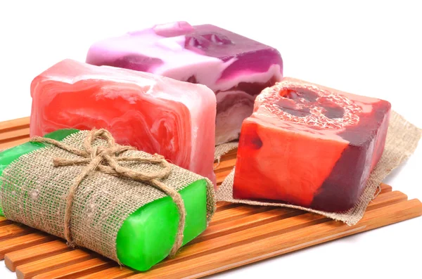 Different handmade soaps — Stock Photo, Image