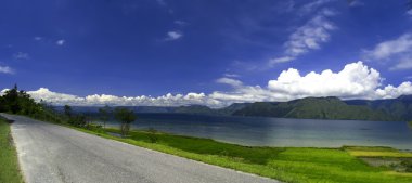 büyük toba panorama, samosir Adası.