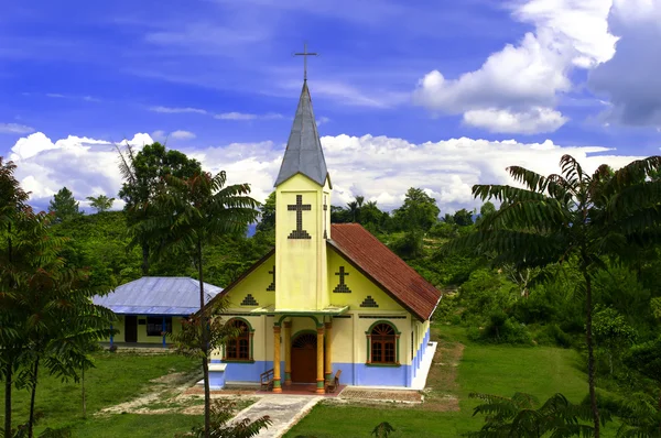 Hıristiyan kilise huta hotang. Endonezya. — Stok fotoğraf