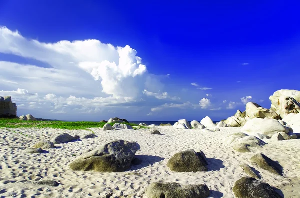 Stenen van khe ga beach. — Stockfoto