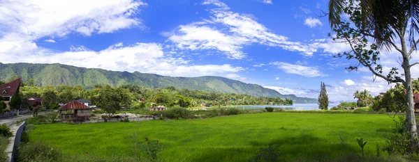 Panorama Tuk-Tuk Village. — Stock Photo, Image