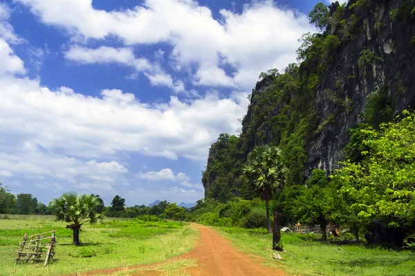 Laos Landstraße. — Stockfoto