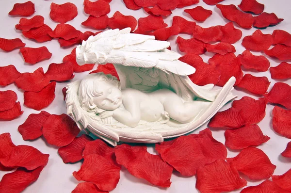 statutka ангел на білому фоні