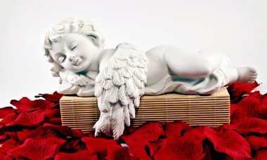 statutka ангел на білому фоні