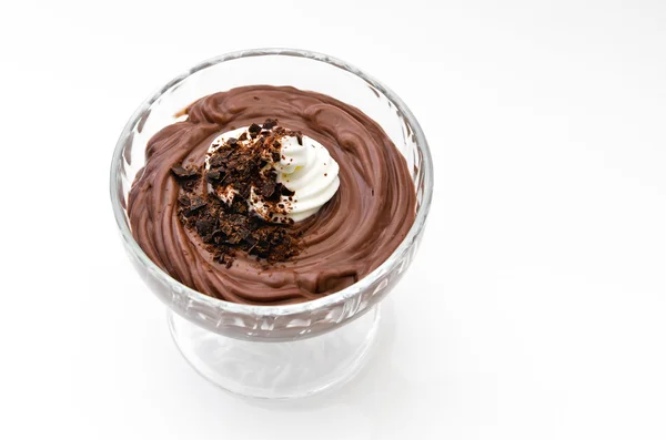 Mörk choklad pudding — Stockfoto