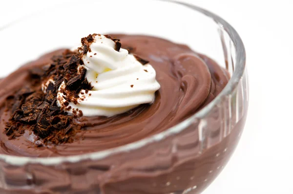Mörk choklad pudding — Stockfoto