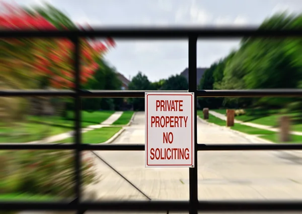 No soliciting sign — Stock Photo, Image