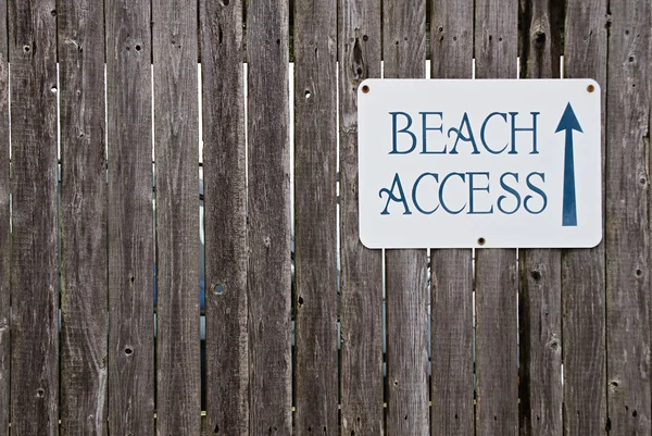 Beach access sign Royalty Free Stock Images