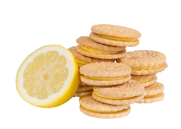 Biscotti alla panna al limone — Foto Stock