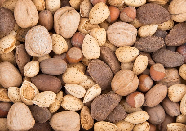 Mixed nuts background — Stock Photo, Image