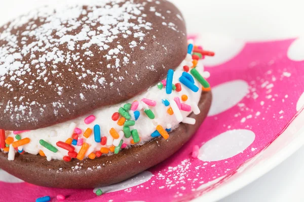 Closeup whoopie pasta — Stok fotoğraf