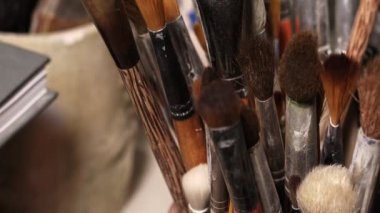 Colorful Ceramic Brushes Detail 
