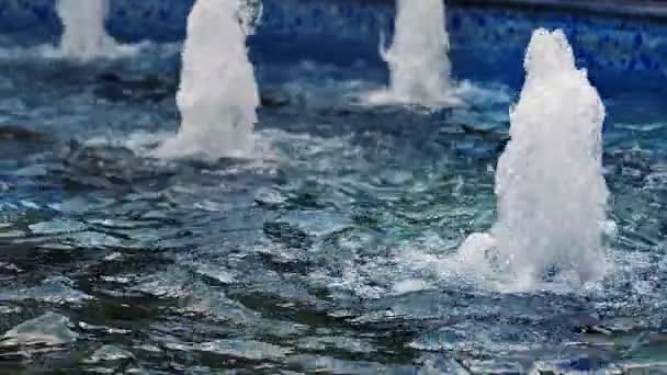 Пузыри Волны Воде Бассейне — стоковое видео