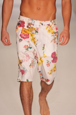 Miami - 20 Temmuz: model yürür pist a.z araujo yüzmek koleksiyonu için ilkbahar yaz 2013 mercedes-benz yüzmek moda haftası 20 Temmuz 2012 tarihinde miami, fl