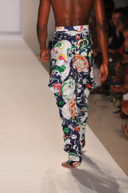 Miami - 20 Temmuz: model yürür pist a.z araujo yüzmek koleksiyonu için ilkbahar yaz 2013 mercedes-benz yüzmek moda haftası 20 Temmuz 2012 tarihinde miami, fl